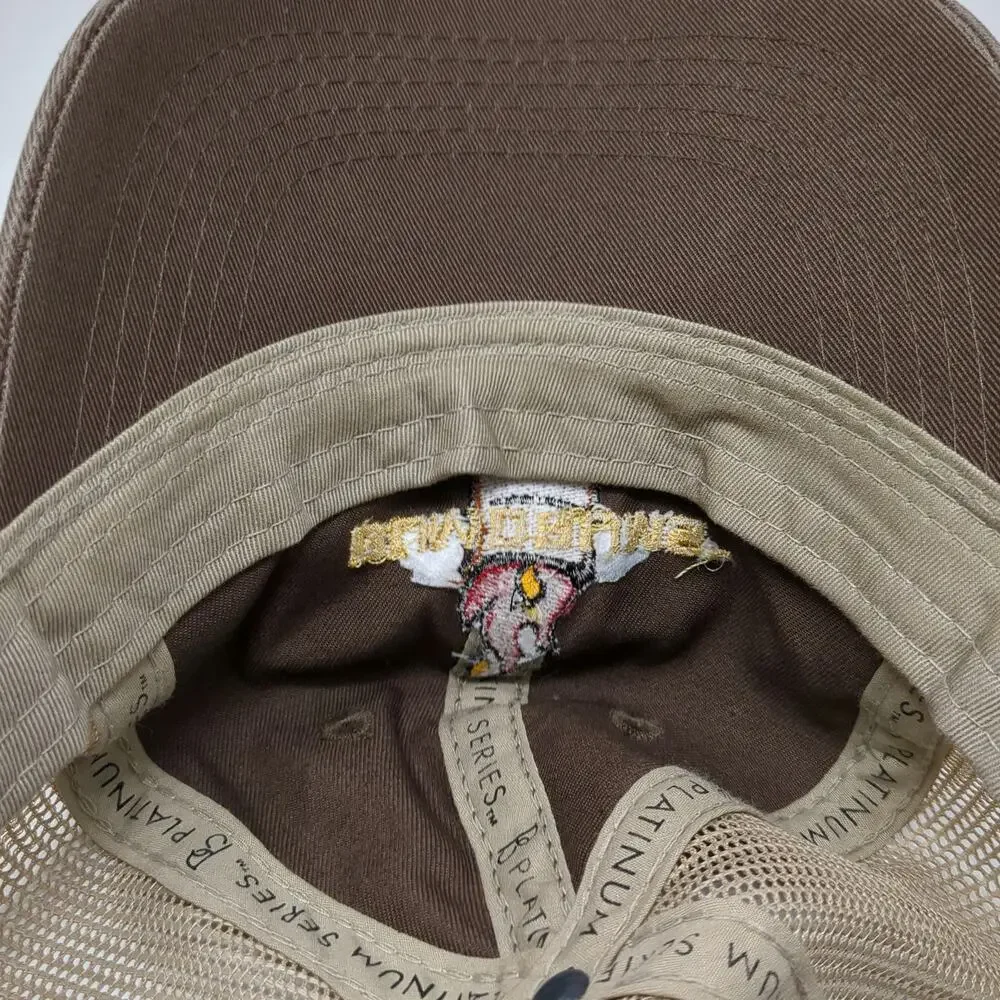Outdoor Cap Bumdrums Baseball Cap Brown One Size Mesh Back Strapback Hat Flame